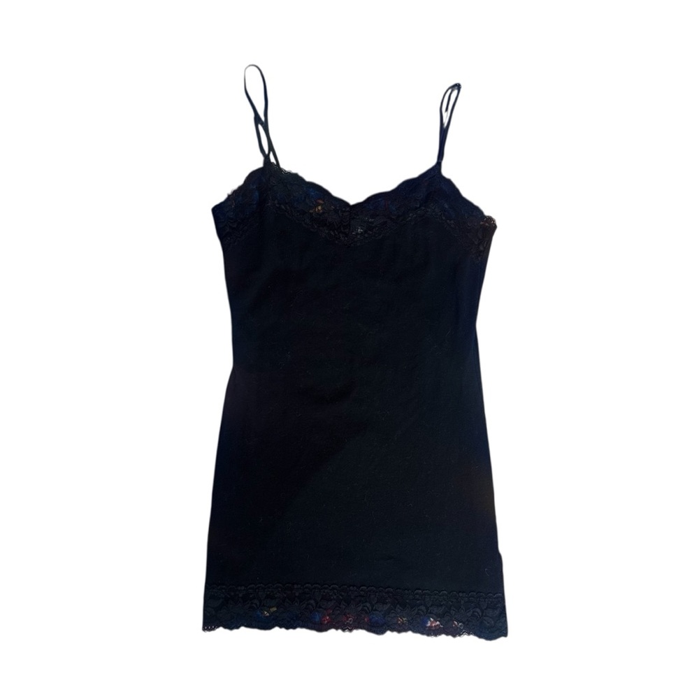 Y2K Zenana Outfitters Black Lace Trim Cami